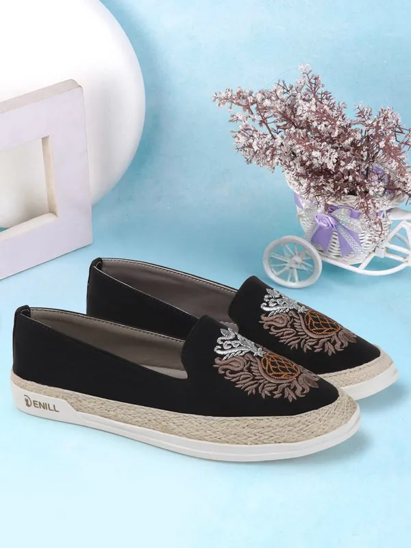 Black_Synthetic_Leather_Casual_Slip_On_Bellies_For_Women