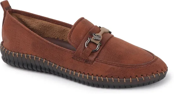 Brown_Suede_Casual_Slip_On_Bellies_For_Women