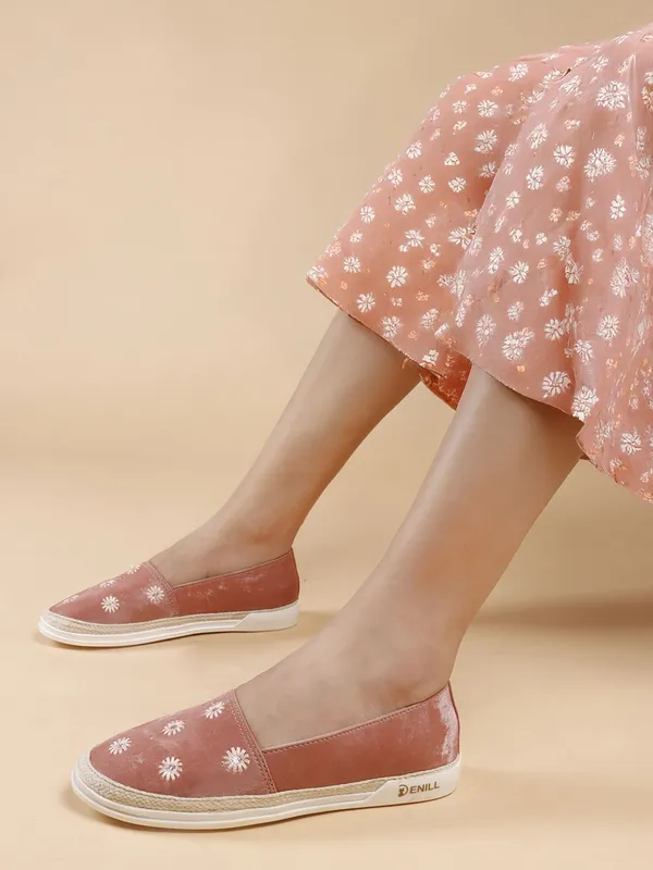 Pink_Synthetic_Leather_Bellies_For_Women