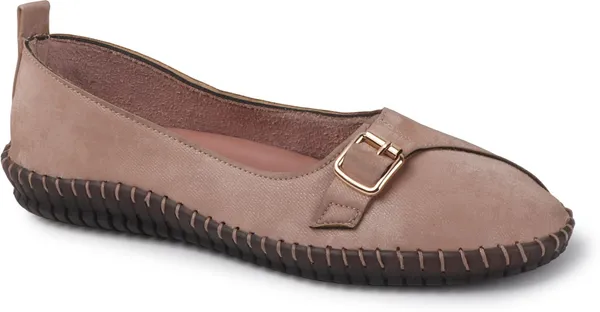 Peach_Synthetic_Leather_Casual_Slip_On_Bellies_For_Women