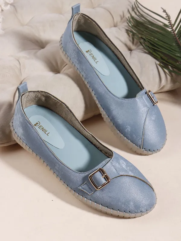 Blue_Synthetic_Leather_Bellies_For_Women