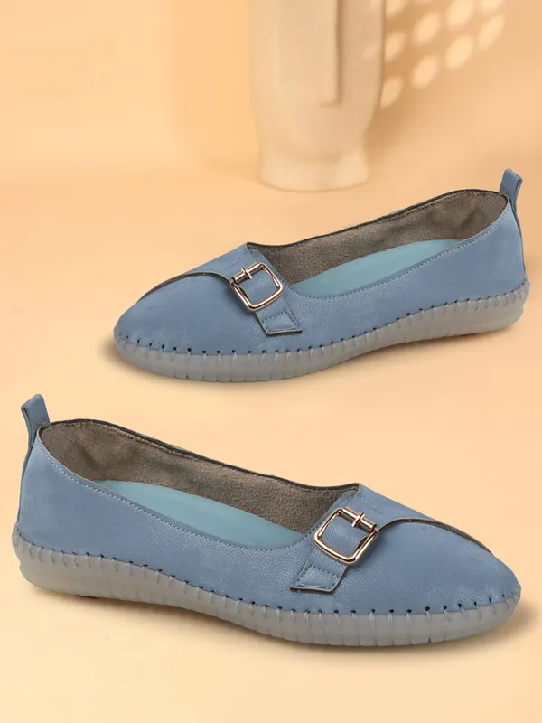 Blue_Synthetic_Leather_Bellies_For_Women