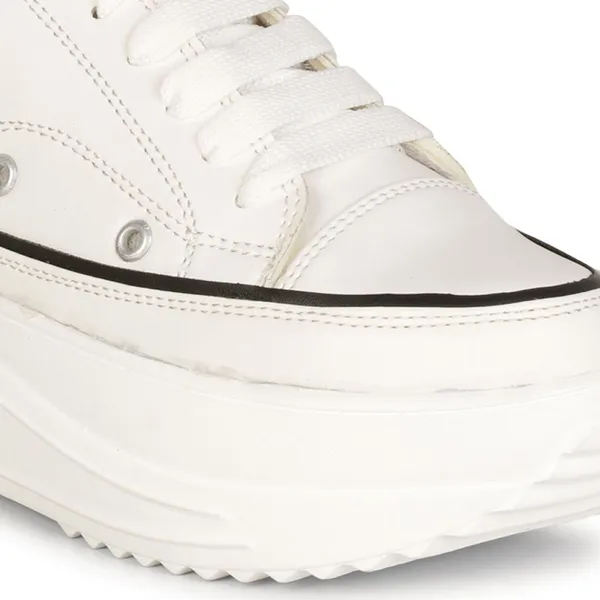 White_Suede_Casual_Lace_Up_Sneakers_For_Women