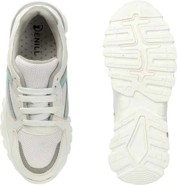 Grey_Synthetic_Leather_Casual_Lace_Up_Sneakers_For_Women