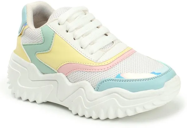 Blue_Synthetic_Leather_Sneakers_For_Women