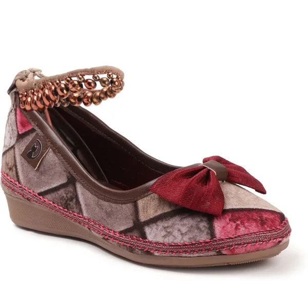 Brown_Fabric_Flats_For_Women