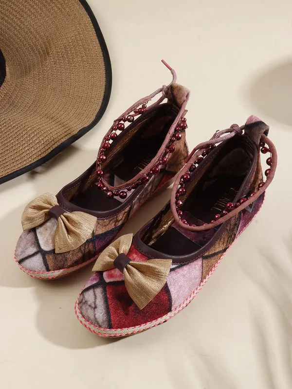 Pink_Fabric_Flats_For_Women
