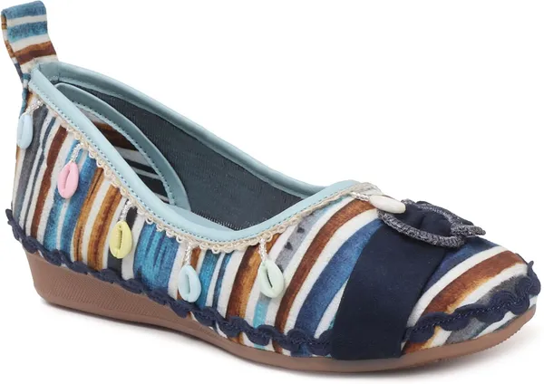 Blue_Fabric_Flats_For_Women