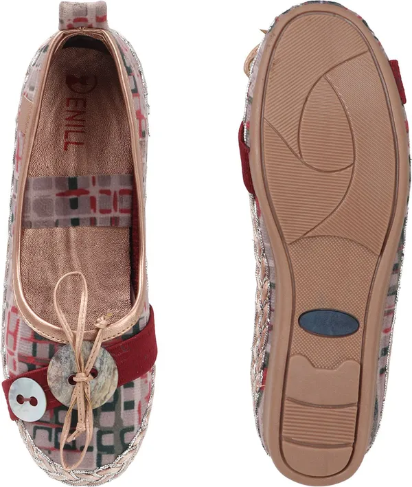 Red_Fabric_Flats_For_Women