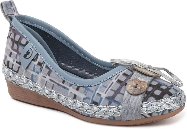 Blue_Fabric_Flats_For_Women