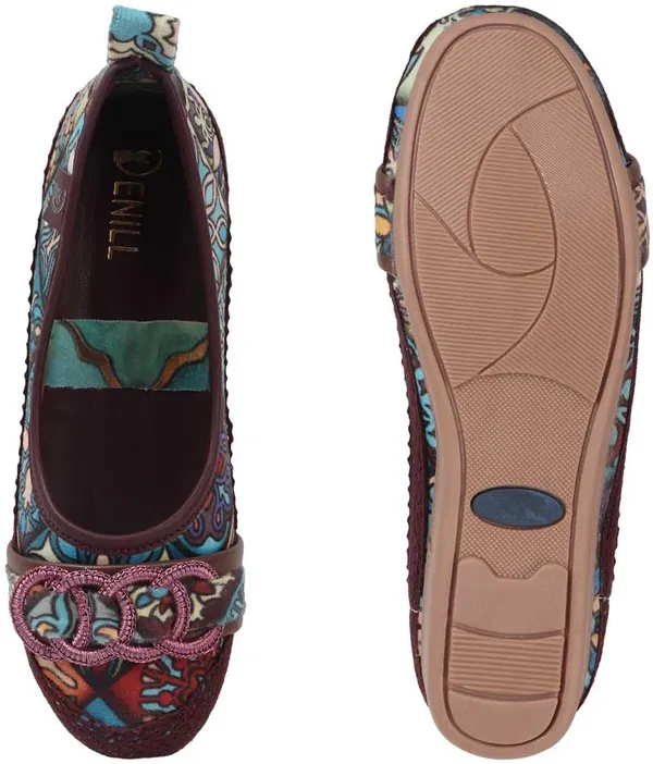 Brown_Fabric_Flats_For_Women