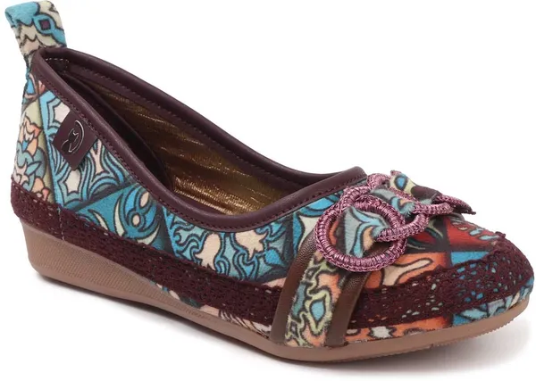 Brown_Fabric_Flats_For_Women