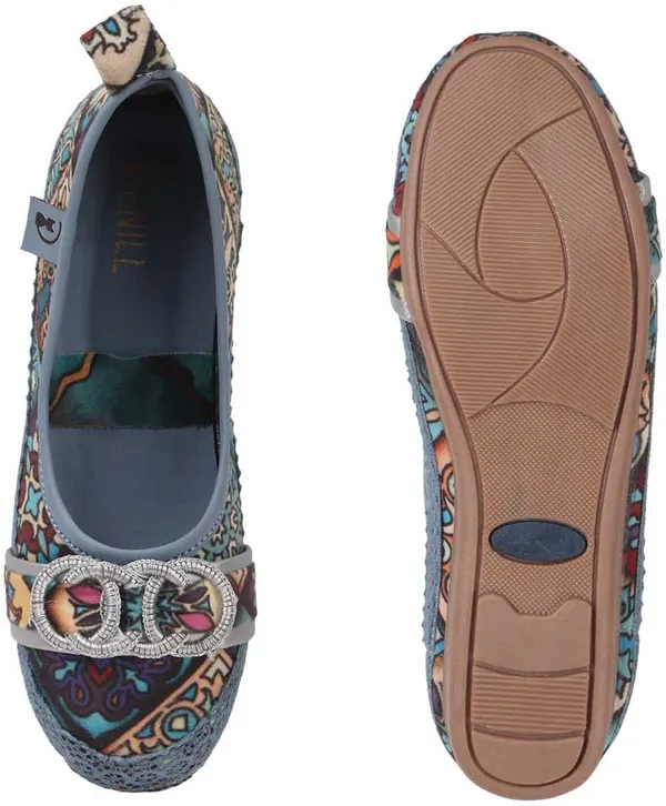 Blue_Fabric_Flats_For_Women