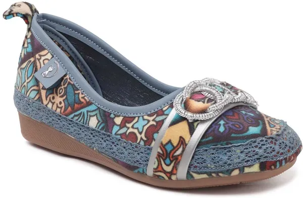Blue_Fabric_Flats_For_Women