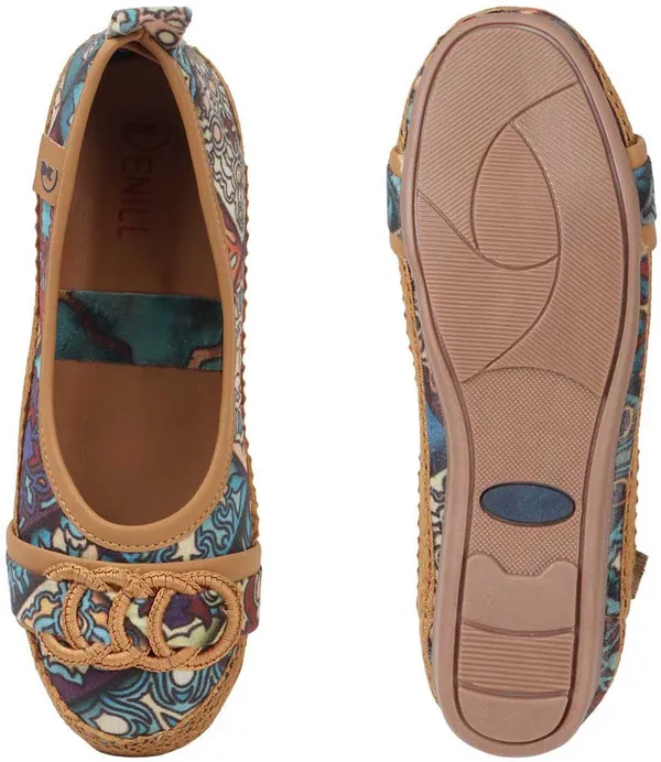 Tan_Fabric_Flats_For_Women