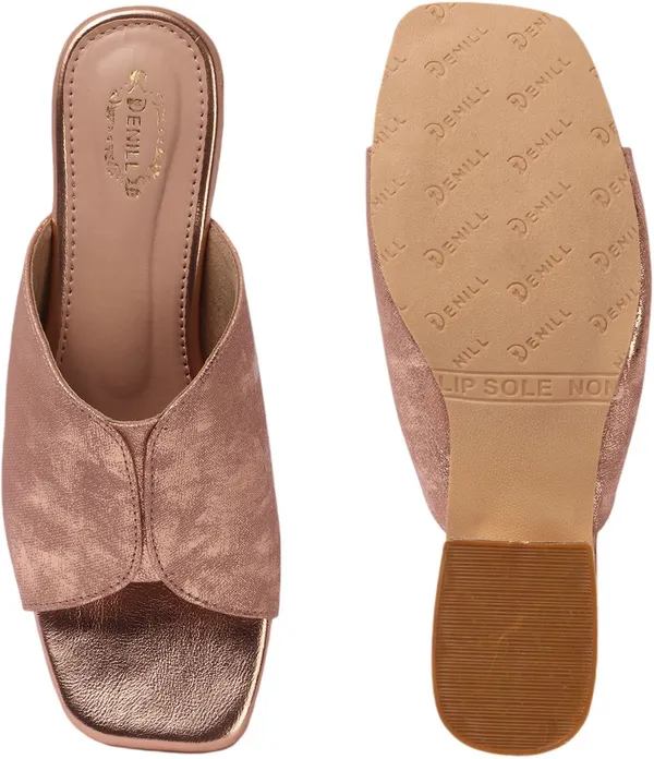 Pink_Synthetic_Leather_Heels_For_Women