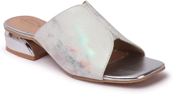 Silver_Synthetic_Leather_Heels_For_Women