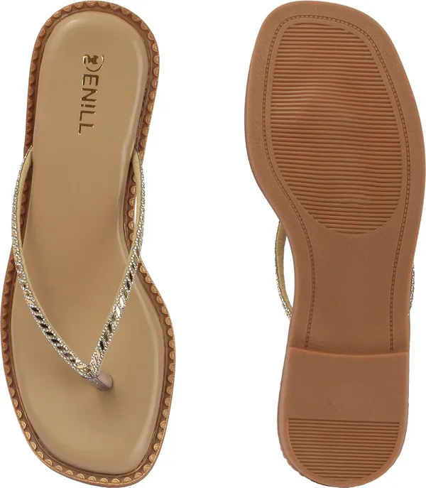 Beige_Synthetic_Leather_Flats_For_Women