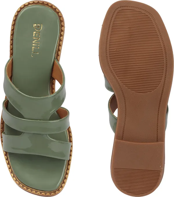 Green_Patent_Leather_Flats_For_Women
