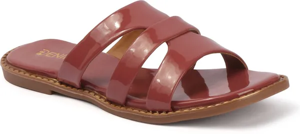 Maroon_Patent_Leather_Flats_For_Women