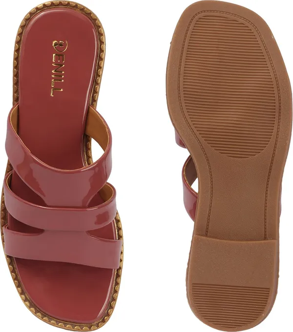 Maroon_Patent_Leather_Flats_For_Women