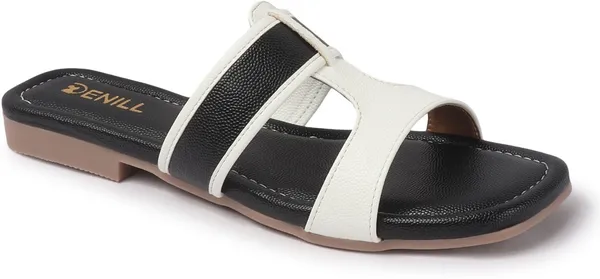 Black_Synthetic_Leather_Flats_For_Women