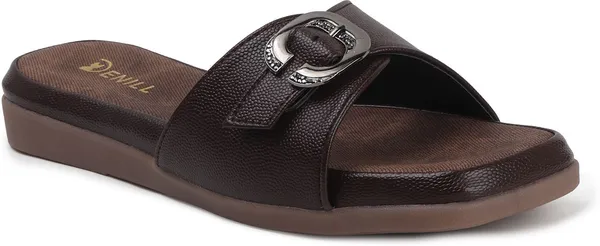 Brown_Synthetic_Leather_Flats_For_Women