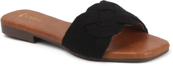 Black_Fabric_Flats_For_Women