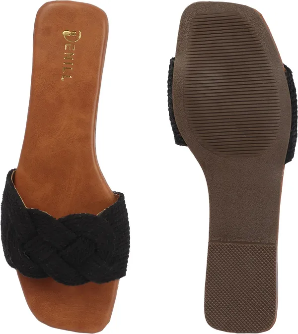 Black_Fabric_Flats_For_Women