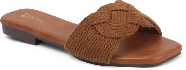 Brown_Fabric_Flats_For_Women
