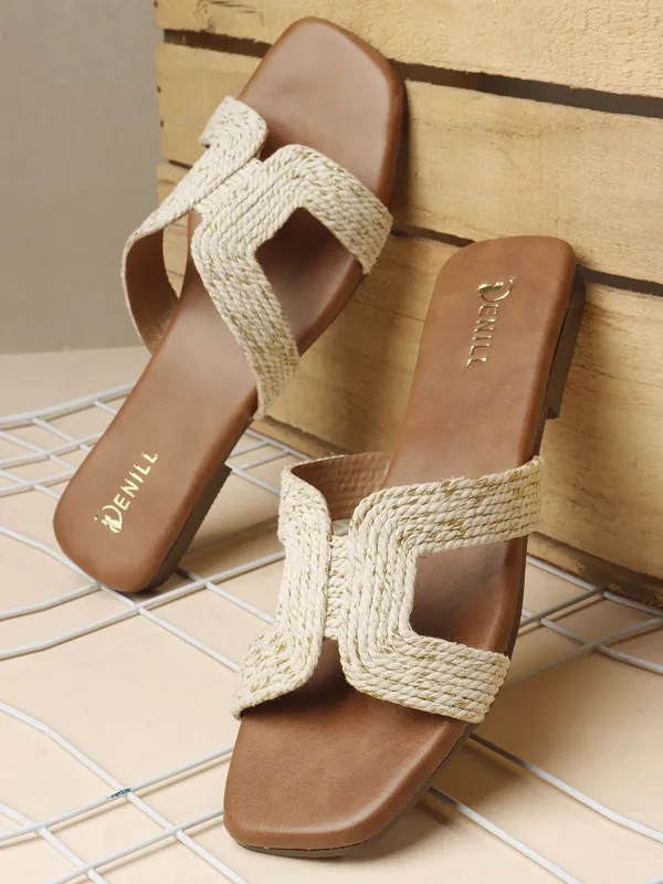 White_Fabric_Flats_For_Women