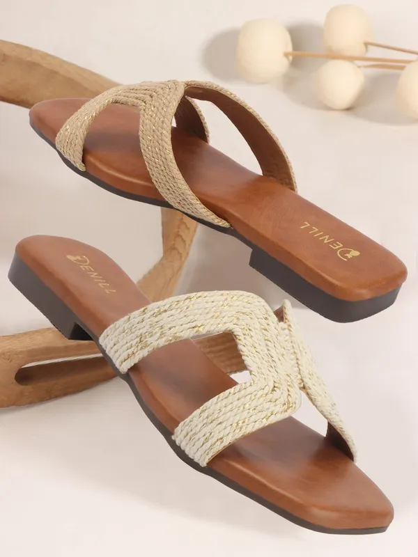 White_Fabric_Flats_For_Women