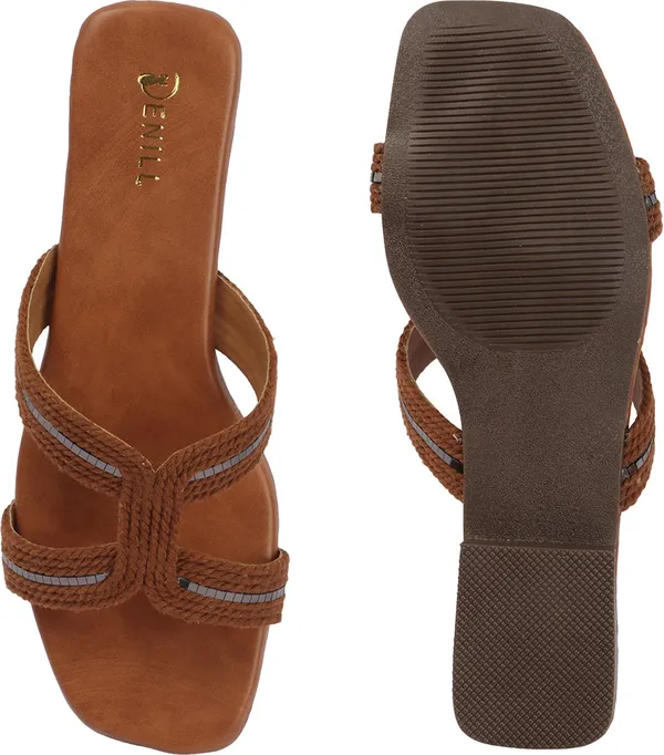 Brown_Fabric_Flats_For_Women