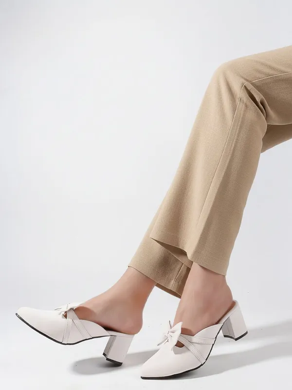 Beige_Synthetic_Leather_Heels_For_Women