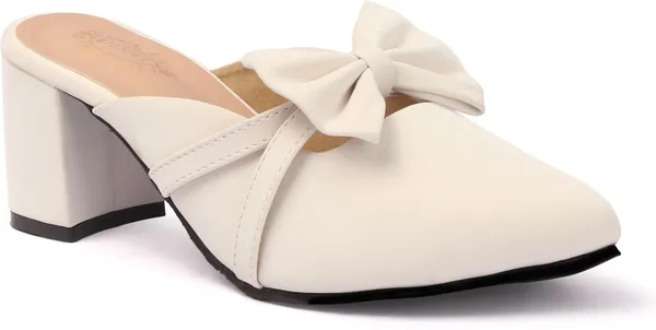 Beige_Synthetic_Leather_Heels_For_Women