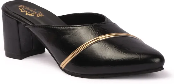 Black_Synthetic_Leather_Heels_For_Women