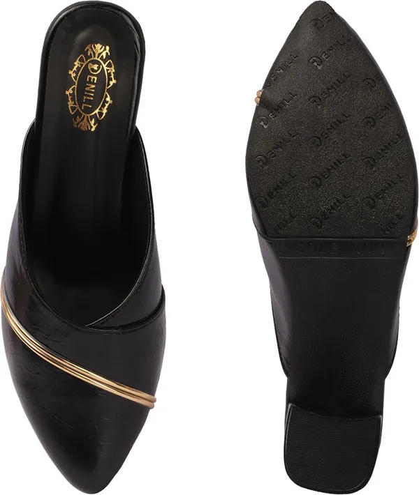 Black_Synthetic_Leather_Heels_For_Women