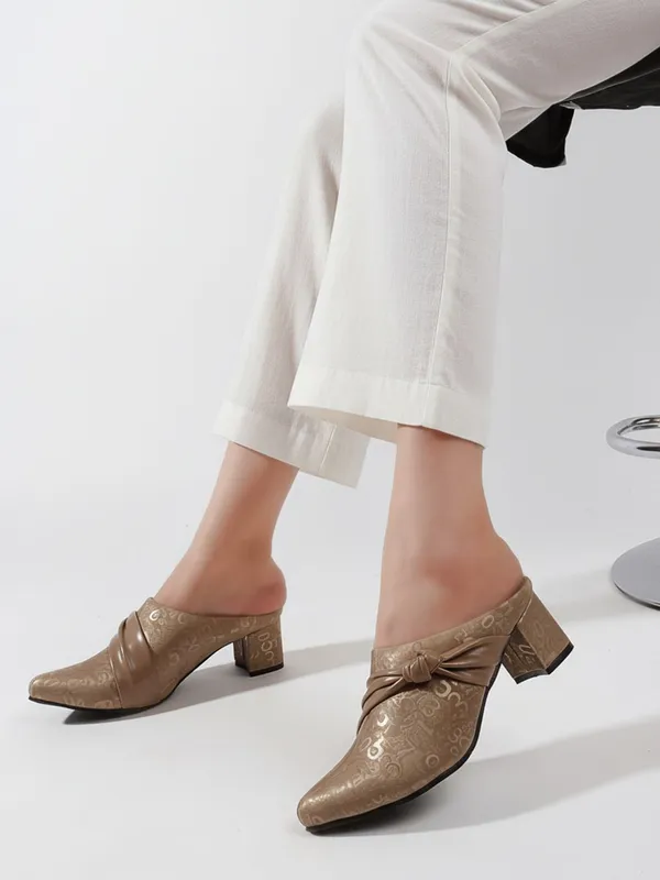 Beige_Synthetic_Leather_Heels_For_Women