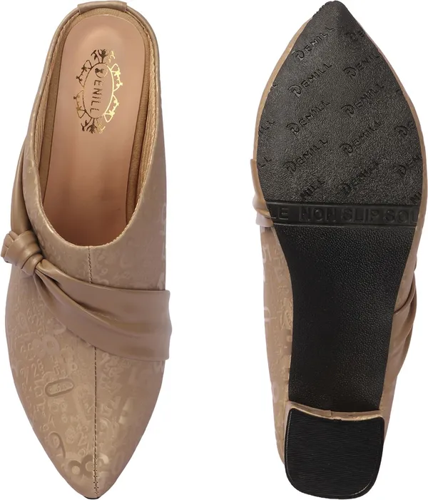 Beige_Synthetic_Leather_Heels_For_Women