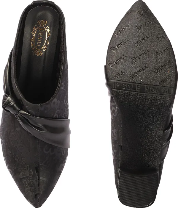Black_Synthetic_Leather_Heels_For_Women