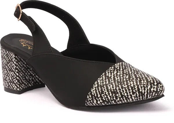 Black_Synthetic_Leather_Heels_For_Women