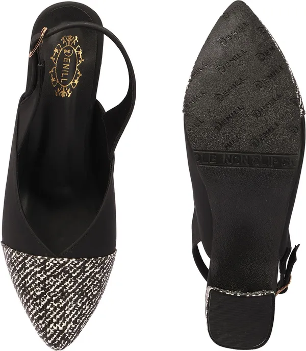 Black_Synthetic_Leather_Heels_For_Women