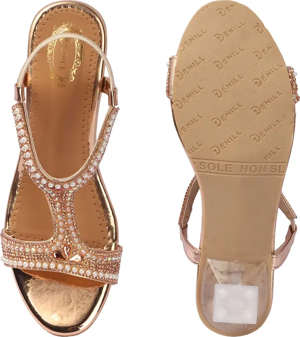 Copper_Synthetic_Heels_For_Women