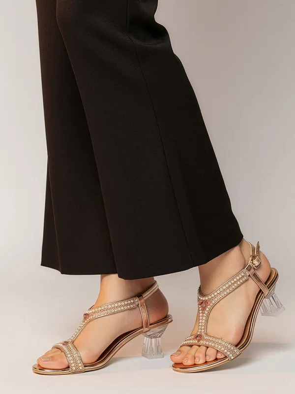 Copper_Synthetic_Heels_For_Women