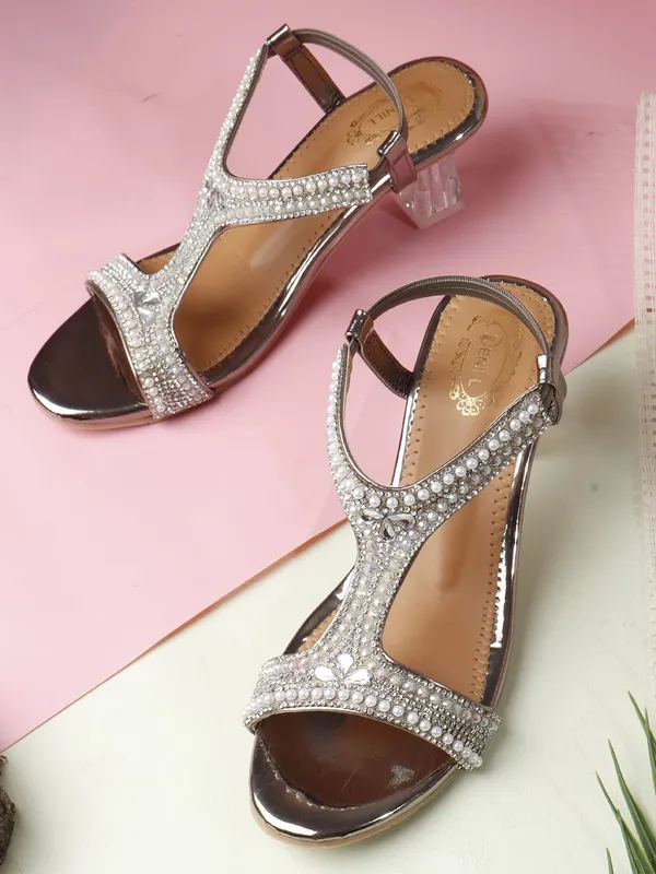 Grey_Synthetic_Heels_For_Women