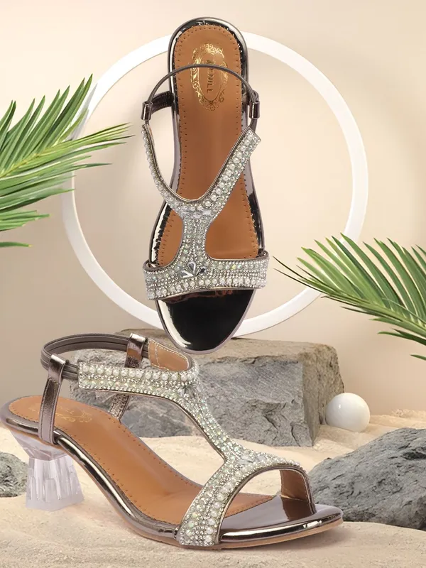 Grey_Synthetic_Heels_For_Women