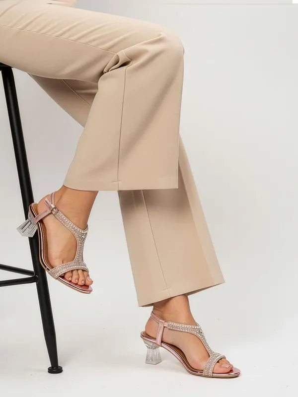 Pink_Synthetic_Heels_For_Women
