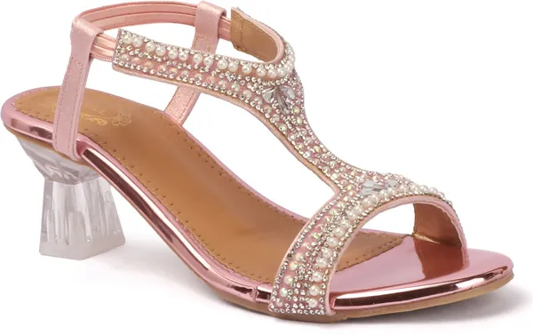 Pink_Synthetic_Heels_For_Women