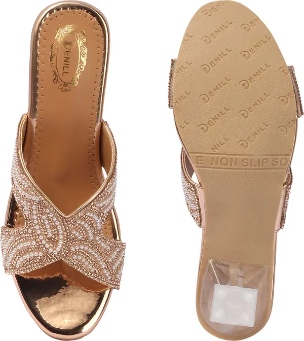 Copper_Synthetic_Heels_For_Women
