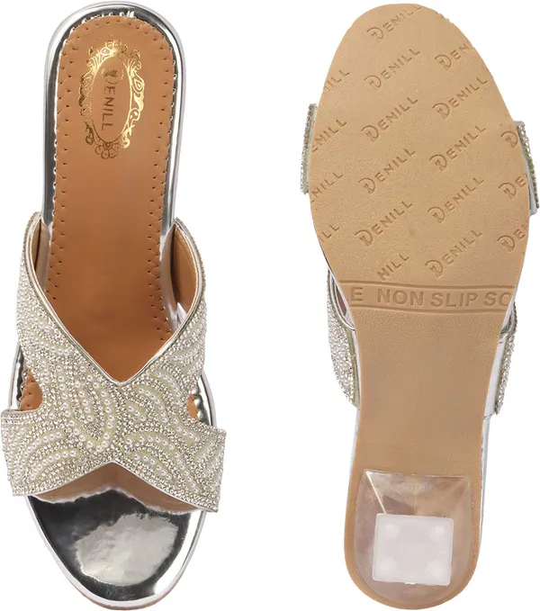 Silver_Synthetic_Heels_For_Women